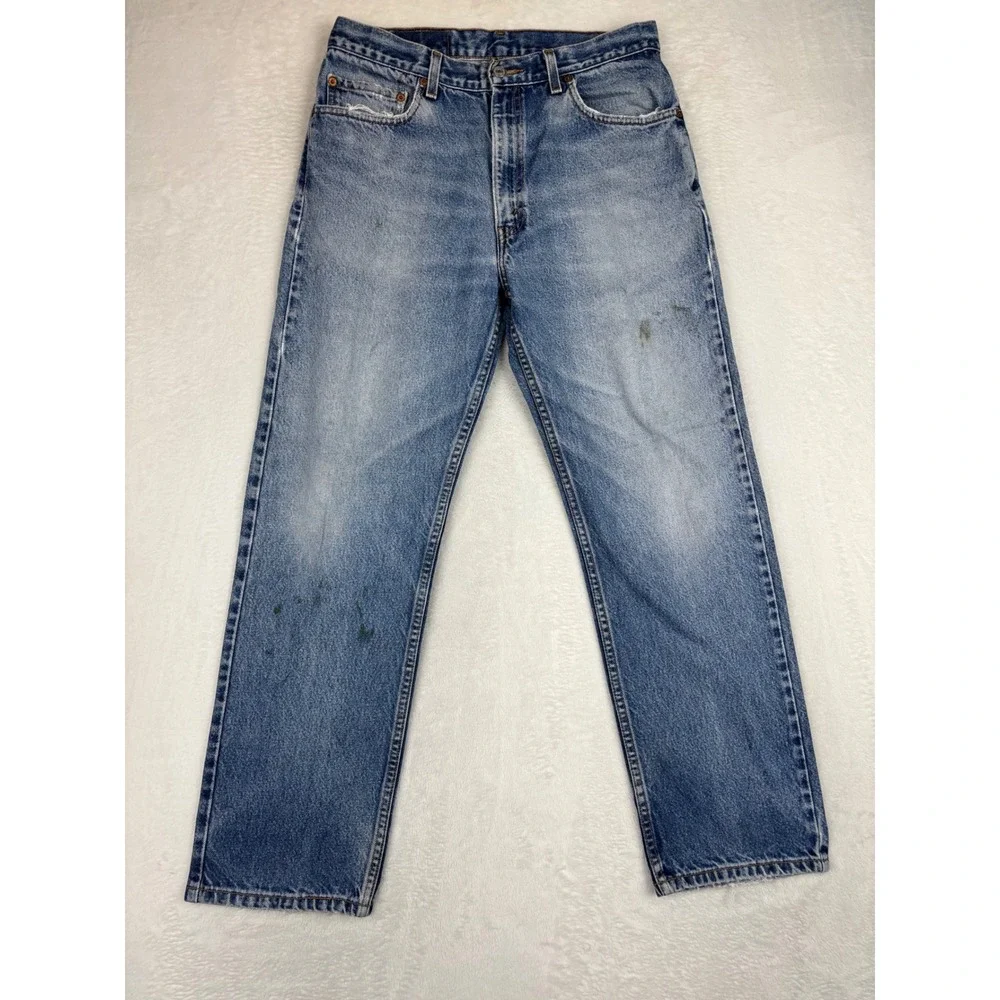 Levi's 505 Men's 35x30 Vintage **Tag Verified w/pics** jeans Blue Faded Denim